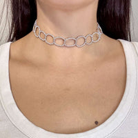 ΓΥΝΑΙΚΕΙΟ CHOKER ΑΤΣΑΛΙΝΟ ΣΕ ΑΣΗΜΙ  ΧΡΩΜΑ THE STEEL CHOICE (K04435PA)