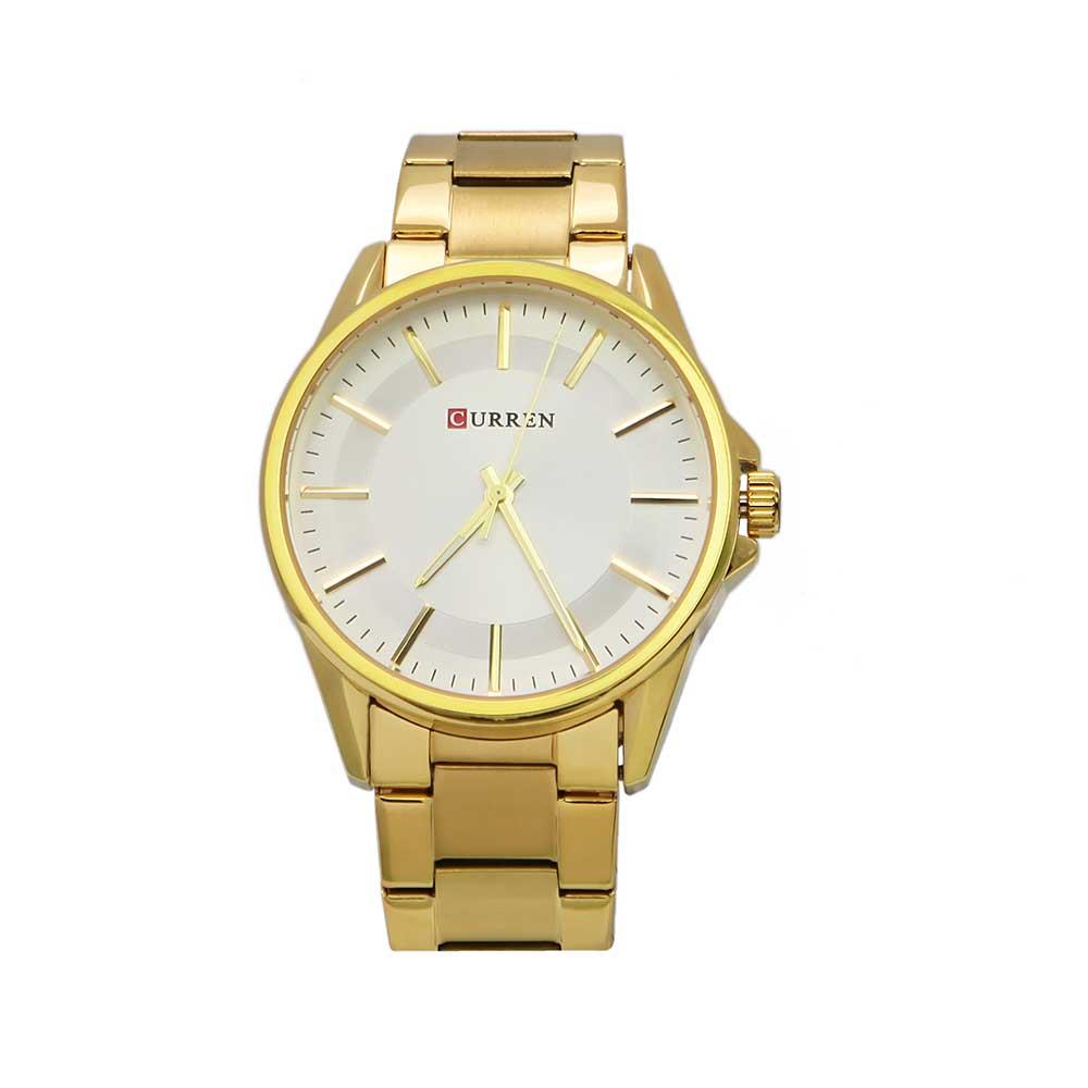 UNISEX ΡΟΛΟΙ ΧΕΙΡΟΣ ΜΕ ΜΠΡΑΣΕΛΕ ΣΕ ΧΡΥΣΟ ΧΡΩΜΑ CURREN (R1812)