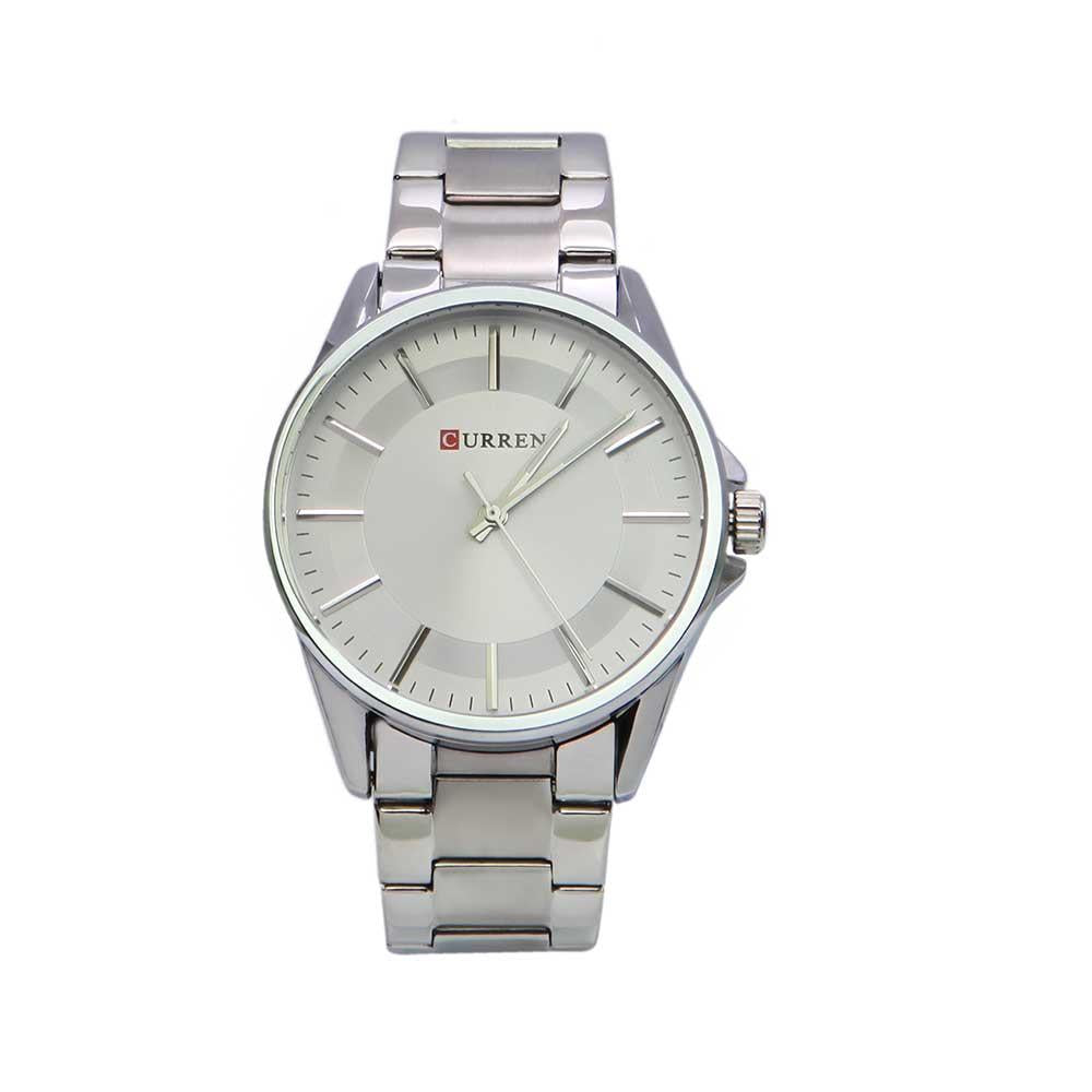 UNISEX ΡΟΛΟΙ ΧΕΙΡΟΣ ΜΕ ΜΠΡΑΣΕΛΕ ΣΕ ΑΣΗΜΙ ΧΡΩΜΑ CURREN (R1811)