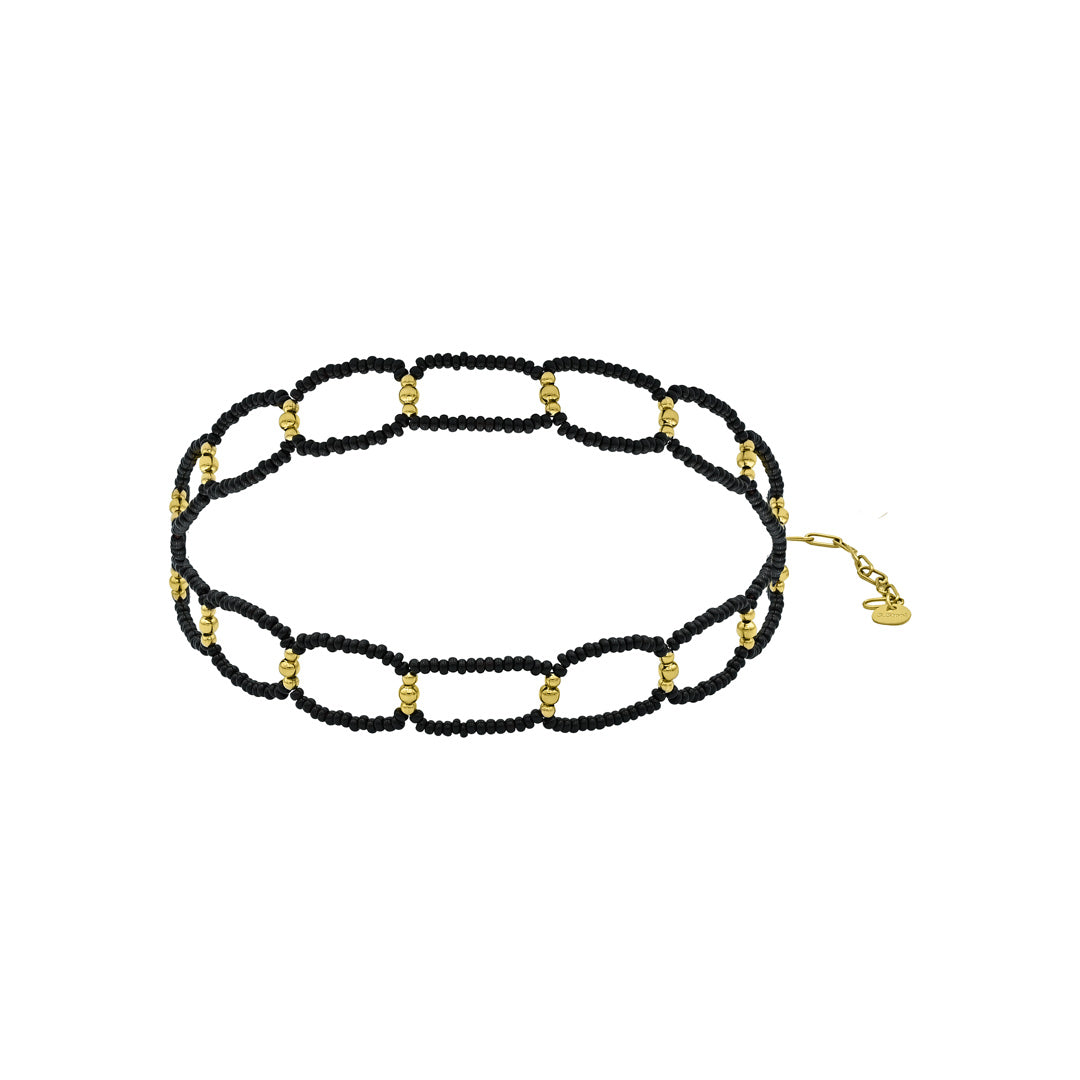 ΓΥΝΑΙΚΕΙΟ CHOKER ΑΤΣΑΛΙΝΟ ΣΕ ΧΡΥΣΟ  ΧΡΩΜΑ THE STEEL CHOICE (K04436PA)